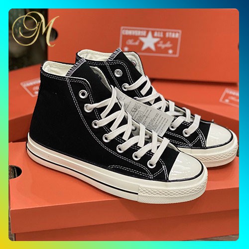 [Free ship- 1.1 trung] Giày Thể Thao Sneakers Nam Nữ cổ cao, Converse đen Cổ cao 1.1