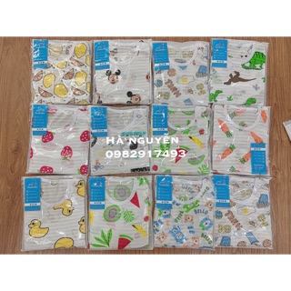 Thanh ly Set 5 bộ coton giấy hàng loại 1 cho bé từ 4-16kg