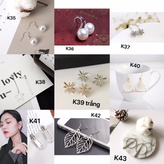 Combo 5 khuyên tai tặng thêm 1 đôi (free ship toàn quốc, ib chọn mẫu)