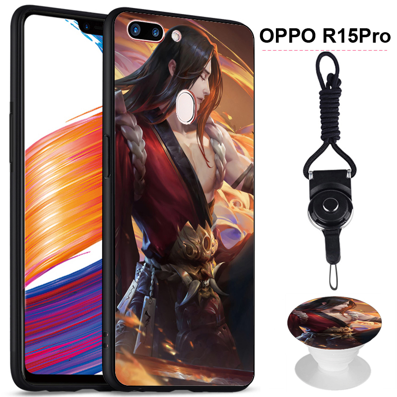 Ốp Lưng Silicone Có Dây Đeo Và Giá Đỡ Thời Trang Cho Oppo R15 Pro | BigBuy360 - bigbuy360.vn