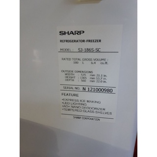 tủ lạnh Sharp 180l freeship