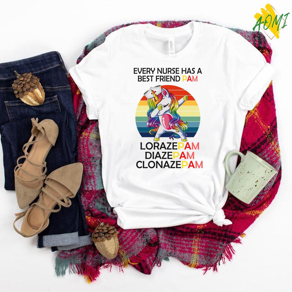 ÁO THUN UNISEX AOMI NURSE BEST FRIEND TAY NGẮN TAY LỠ NAM NỮ CHẤT VẢI LOẠI MỘT