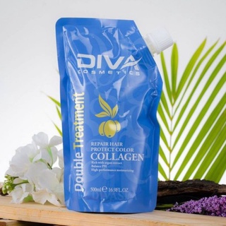 Hấp túi Diva Collagen 500ml hàng cty