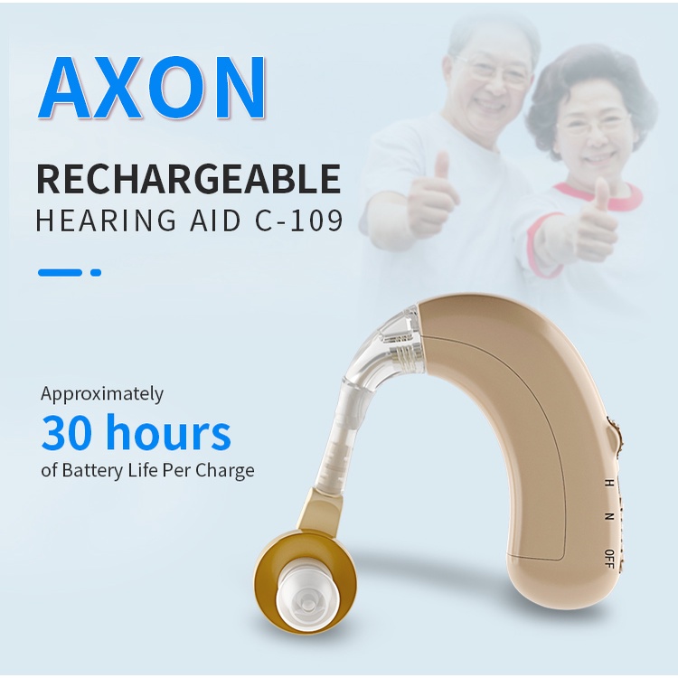 Máy trợ thính dắt tai Pin sạc Axon C-109