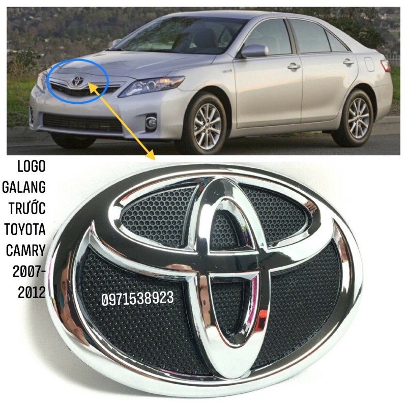 logo ga lăng trước TOYOTA CAMRY NHẬP 2007-2012 xịn toyota oem