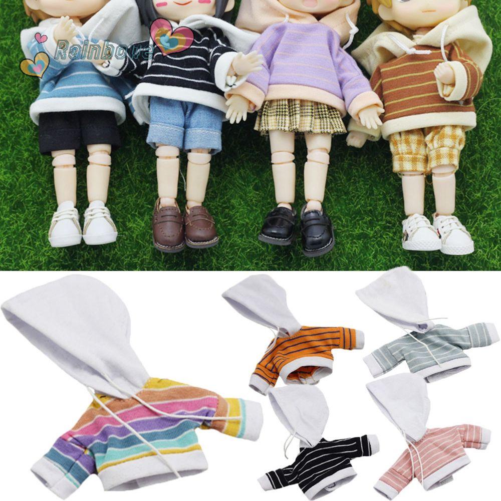 Áo sweater tay dài 6 màu kẹo kiểu dáng thời trang cho búp bê 1/11 1/12