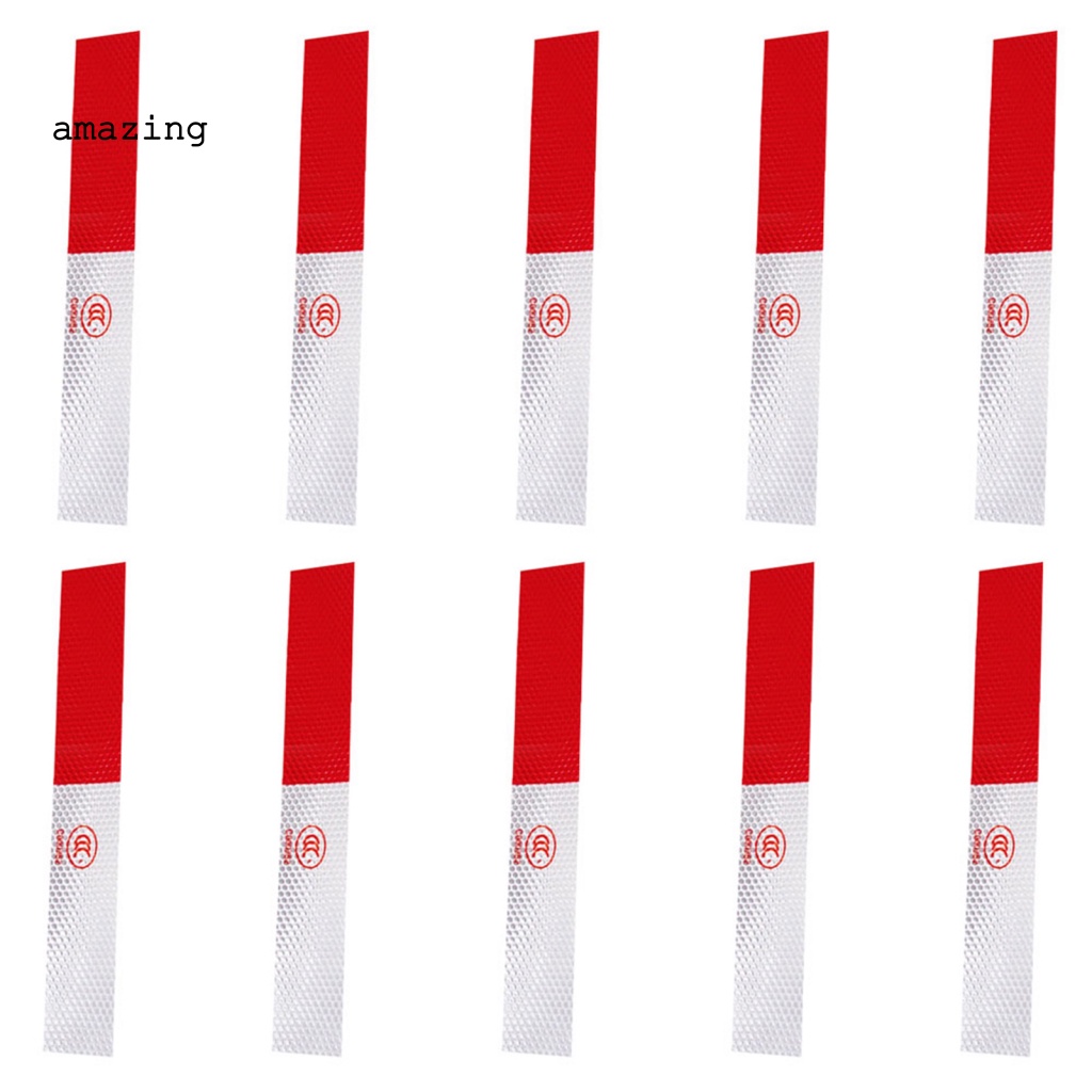 Bộ 10 Miếng Dán Phản Quang Chống Thấm Nước Họa Tiết Hình Thoi