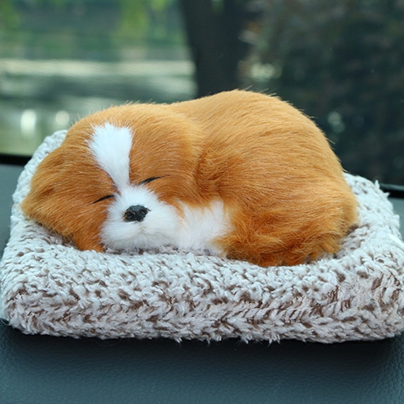 CHÚ CHÓ THAN HOẠT TÍNH KHỬ MÙI &amp; TRANG TRÍ TAPLO Ô TÔ LOẠI LỚN 28CM X 21CM