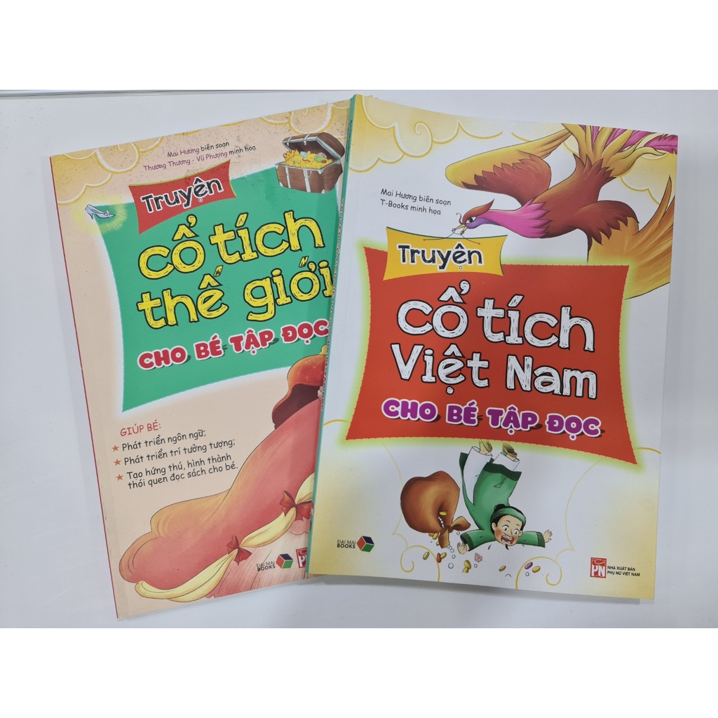 Sách - Combo Truyện Cổ Tích Việt Nam Cho Bé Tập Đọc + Truyện Cổ Tích Thế Giới Cho Bé Tập Đọc