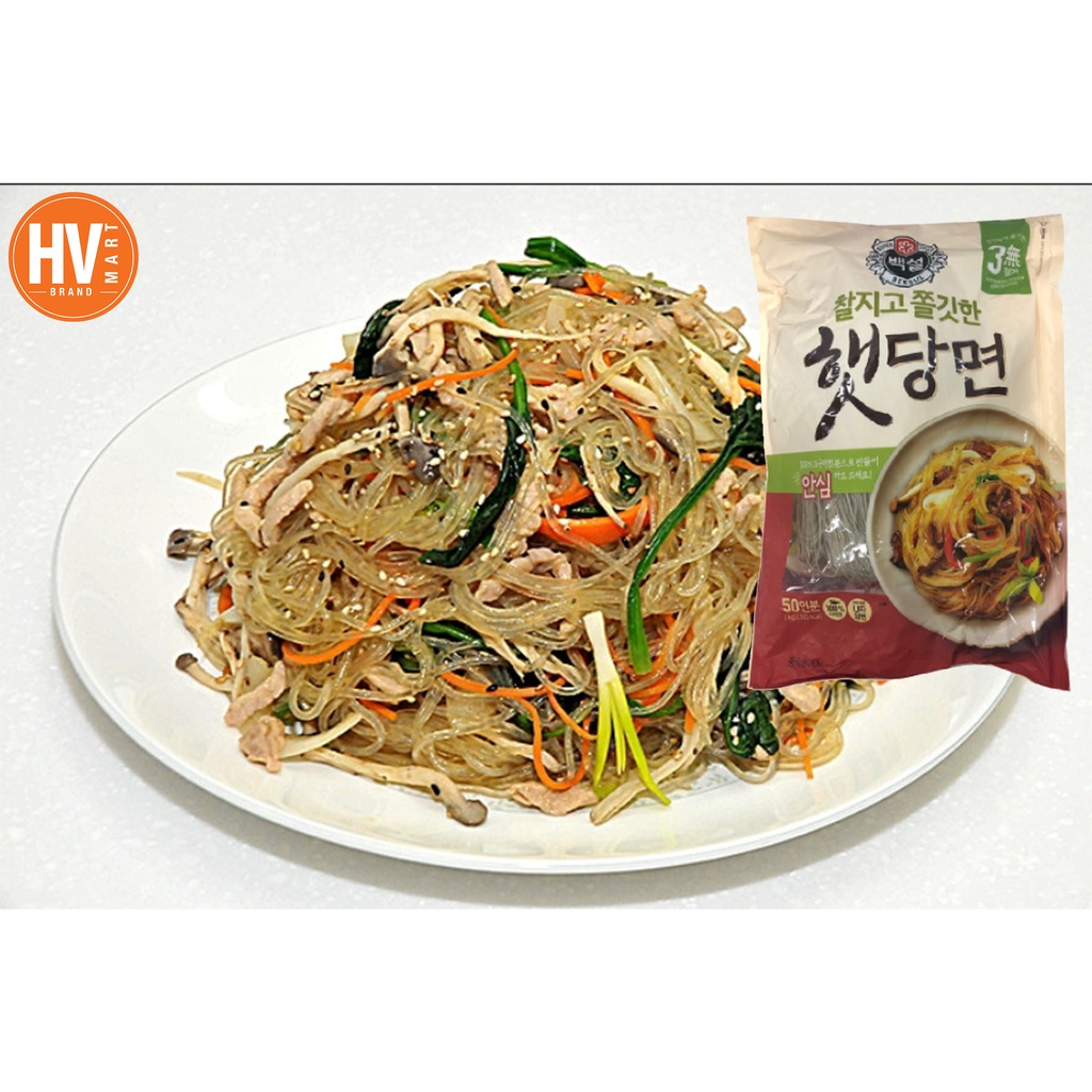 [Chuẩn Hàn] Miến Khô Khoai Lang Beksul Hàn Quốc 1kg 햇당면