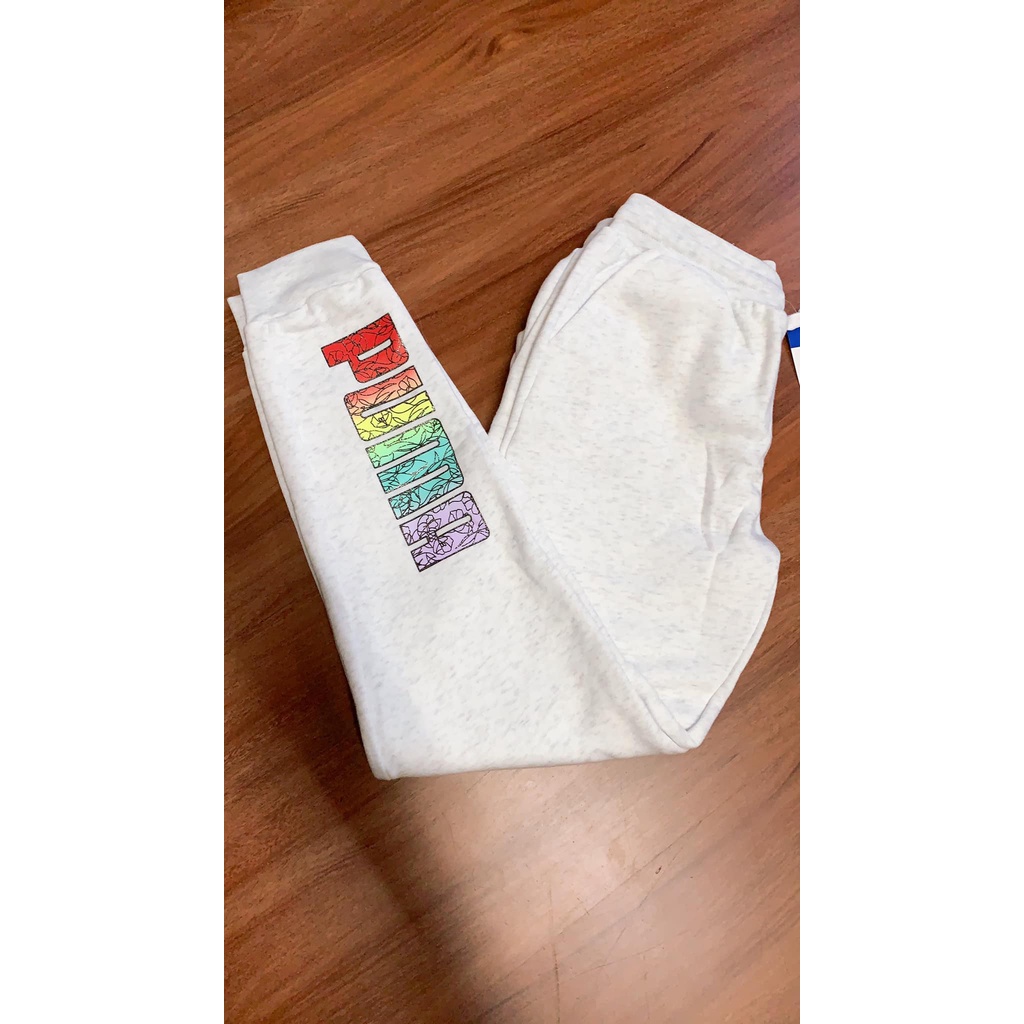 QUẦN THỂ THAO JOGGER YOUNG PUMA WHITE SIZE L