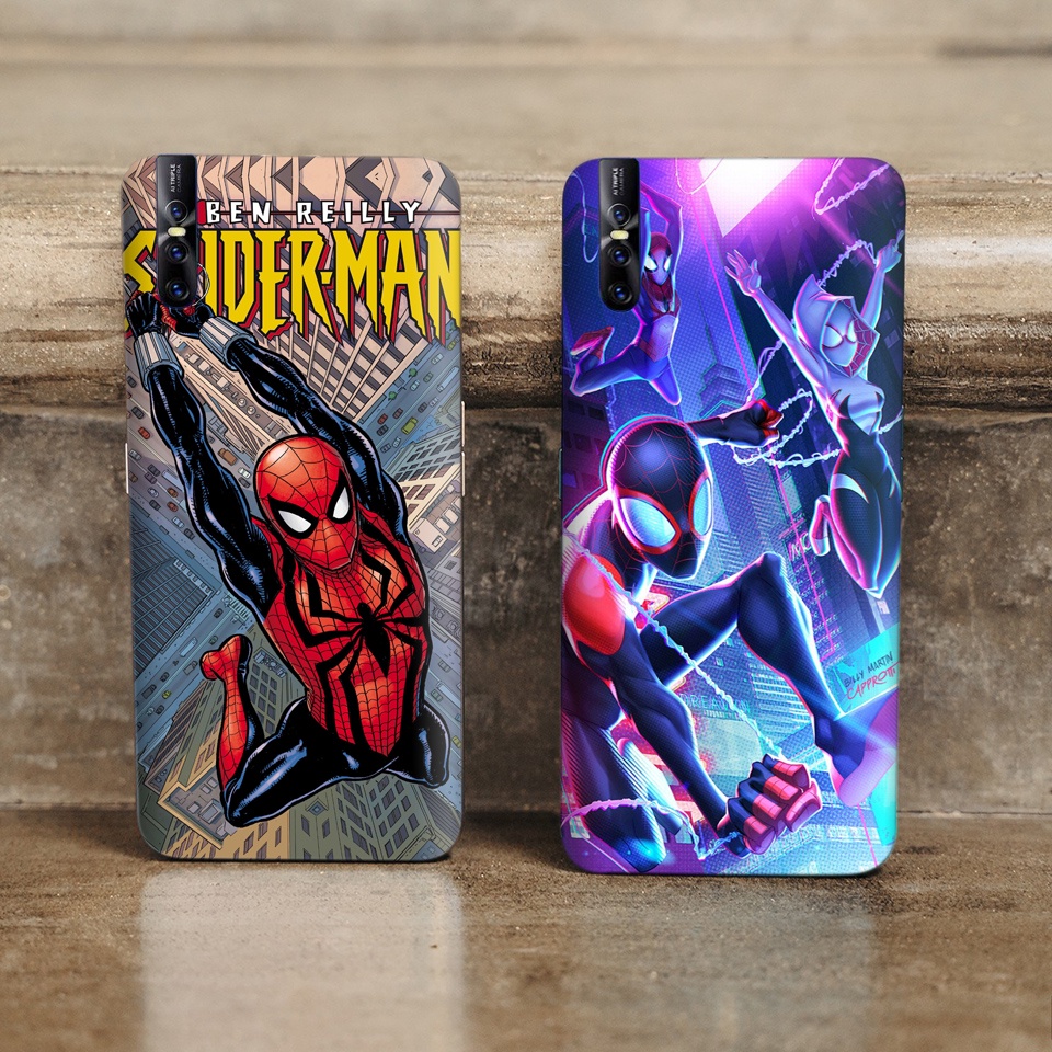 Miếng Dán Skin Điện Thoại In Hình Spider Man Người Nhện Cho Iphone 7/ 8/ X/ XS/ 11/ 11 Pro Max Và Các Dòng Máy Android