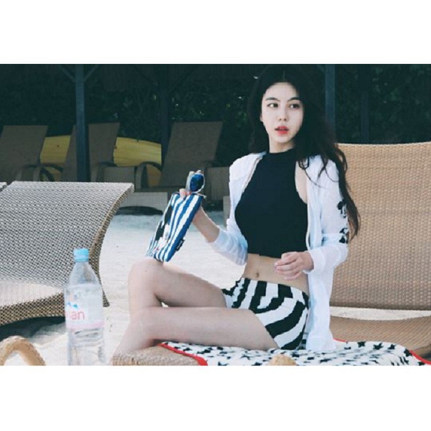 [Free ship] Bộ đồ bơi áo croptop thơ mộng BK-019i Huhu fashion