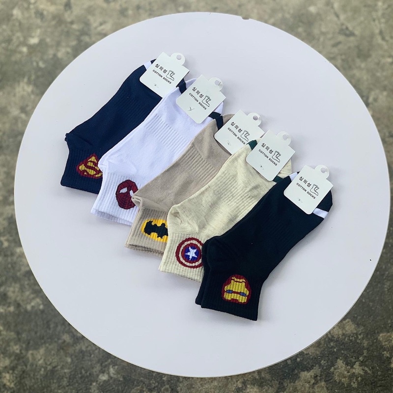 TẤT/VỚ HOẠ TIẾT MARVEL CỔ LỬNG UNISEX