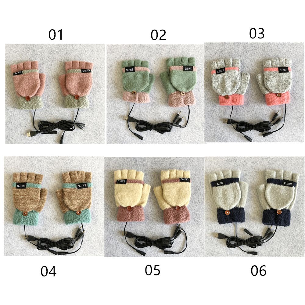 Găng tay sưởi ấm mùa đông cổng USB cho nam và nữ