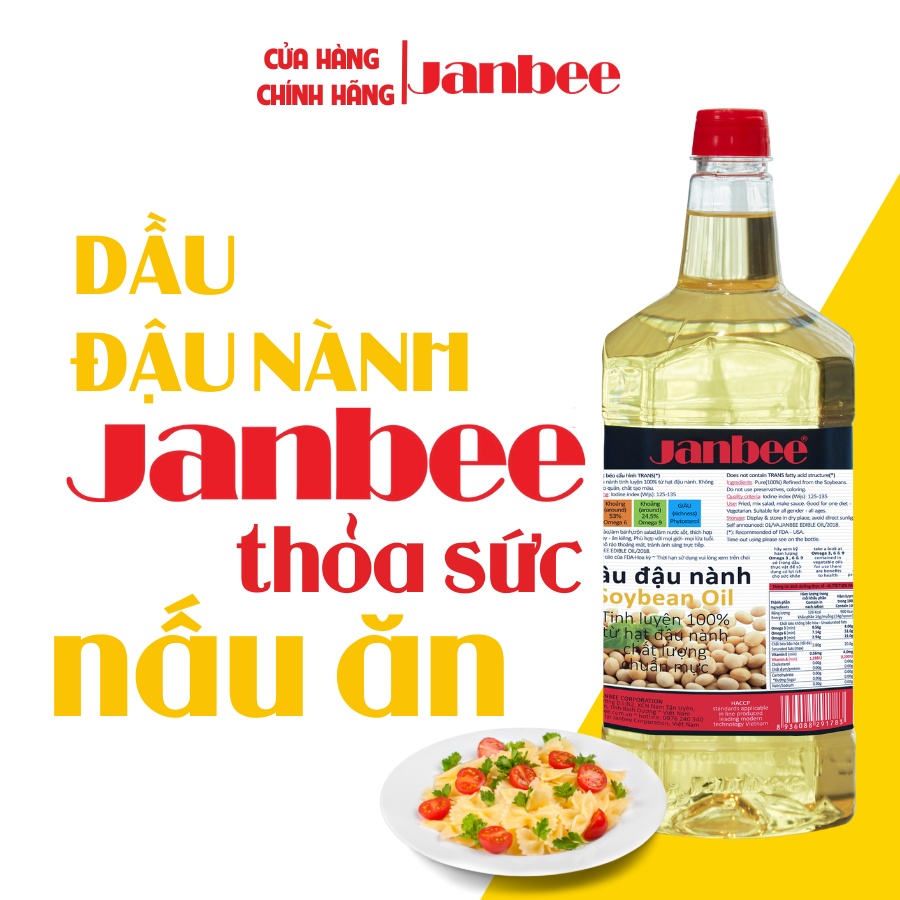 Dầu Đậu Nành Janbee 2L