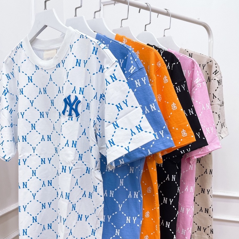 Áo Thun MLB NY Monogram Diamond Tee VNXK - ÁO PHÔNG HÀNG XUẤT DƯ NY015