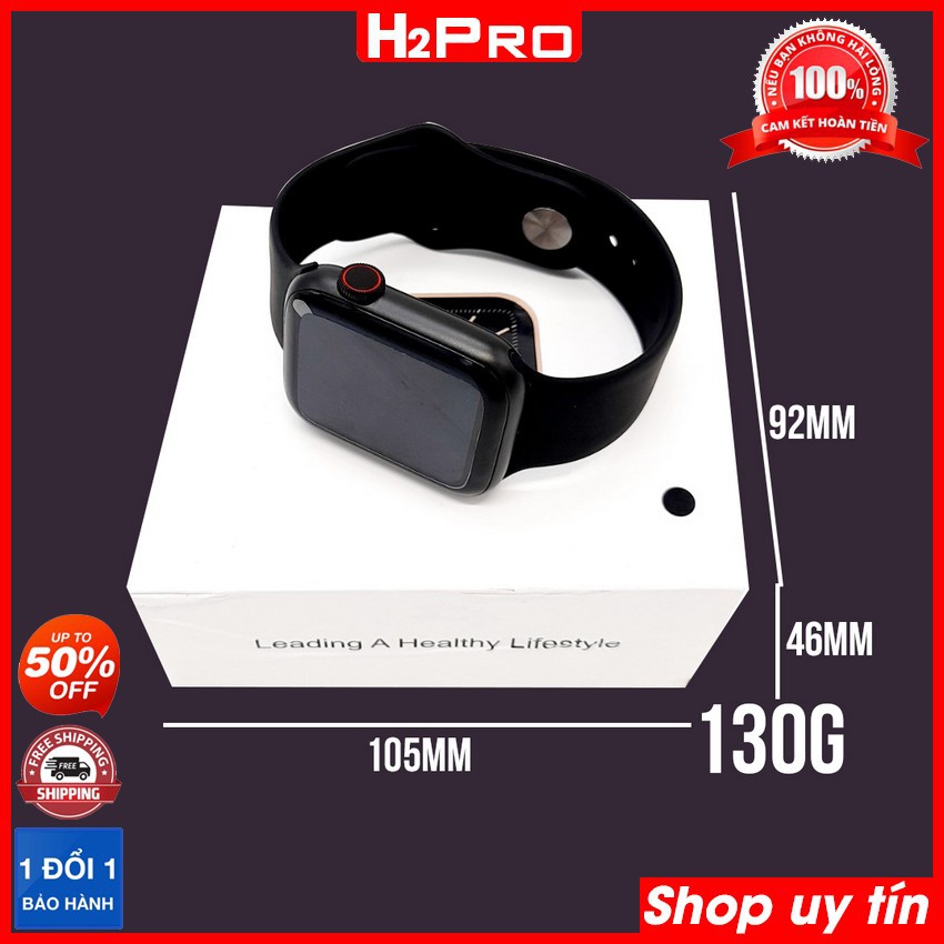 Đồng hồ thông minh W16 H2Pro, 1.75in, chống nước IP68, đo nhiệt độ cơ thể-nhịp tim-đếm bước, đồng hồ thông minh giá rẻ