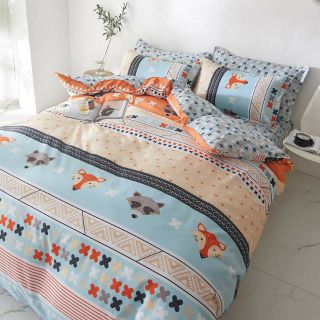 Bộ chăn ga poly nhập khẩu con cáo