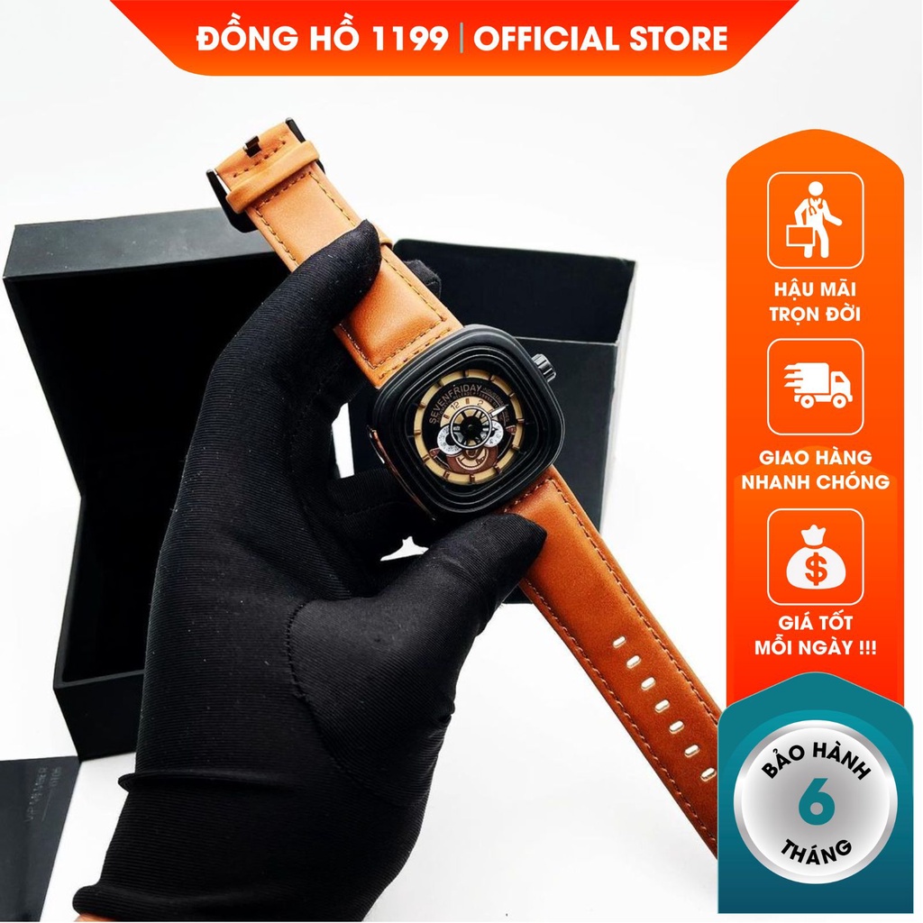 Đồng hồ nam dây da cao cấp chống nước chống xước tuyệt đối sang trọng bảo hành 6 tháng SV6188 - 1199 Watches | BigBuy360 - bigbuy360.vn