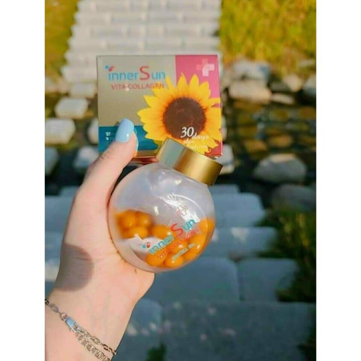Viên Uống Chống Nắng Thải Độc Inner Sun Vita Collagen Day Cell Bio 60 Viên - Chính Hãng