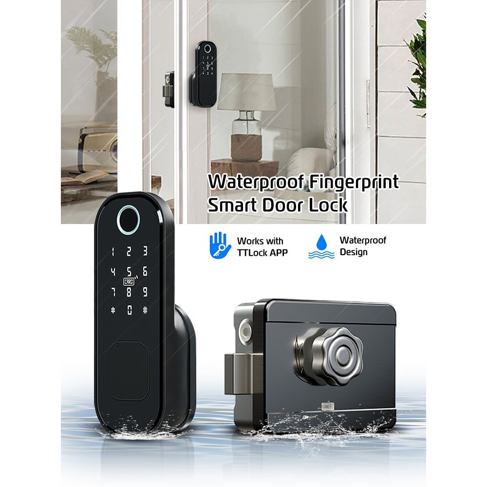 Khóa cổng vân tay thông minh 5 trong 1 UL-R5 phiên bản TTlock/Bluetooth