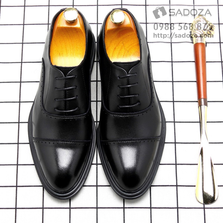 Giày Da Bò Nam - FREESHIP - Giày Nam Công Sở Sang Trọng GD91 | BigBuy360 - bigbuy360.vn