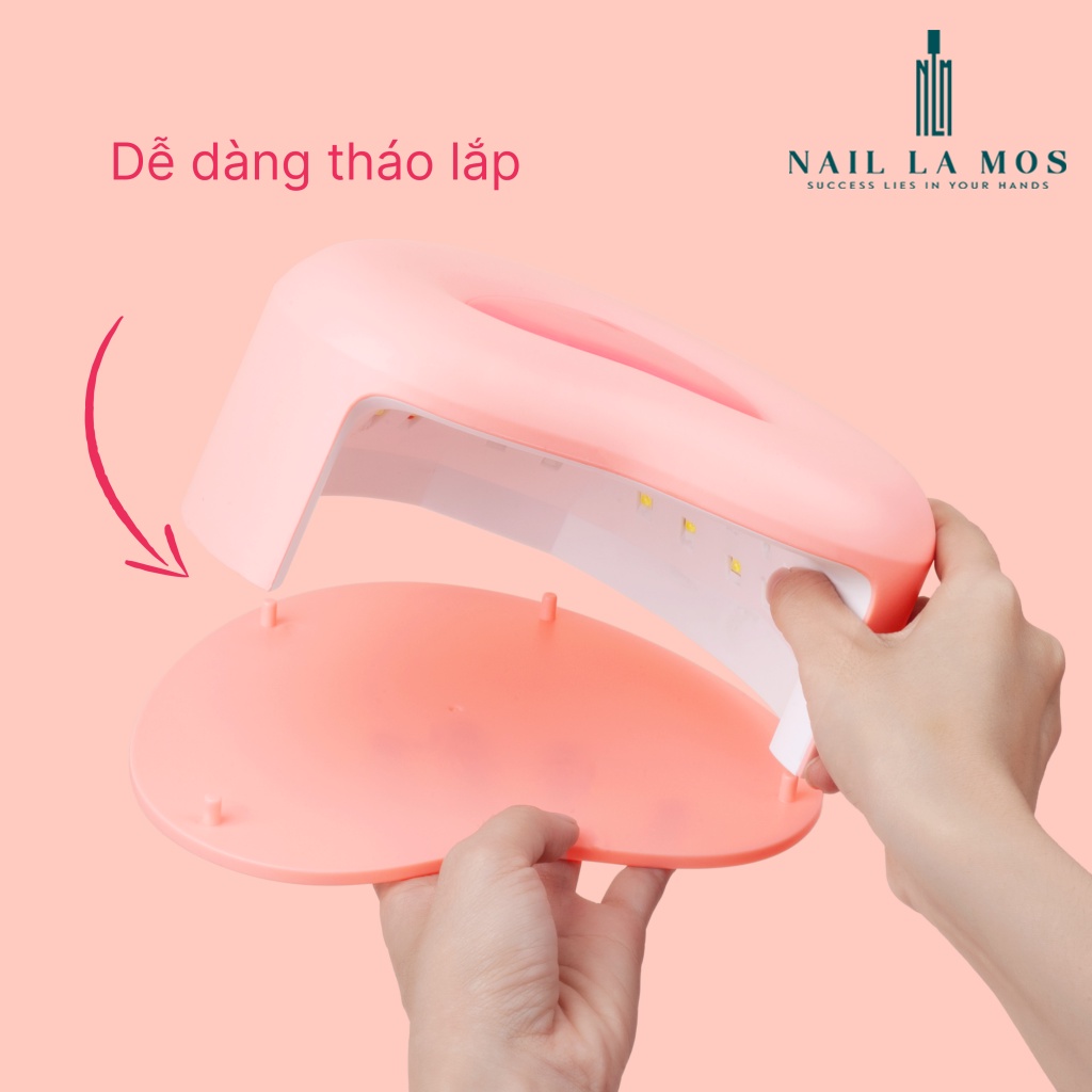 Máy hơ gel Sun M5 chính hãng 280W 53 bóng đèn - Máy hơ hình trái tim nhỏ gọn dễ thương