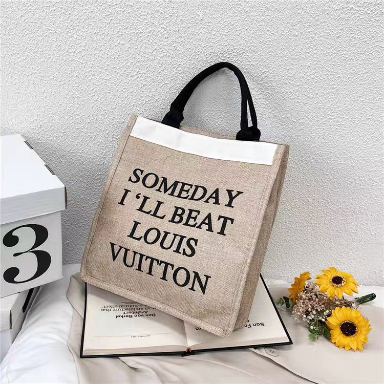 Túi Tote Cói Đi Biển Someday Hottrend Cỡ Lớn Háng Quảng Châu Loại 1