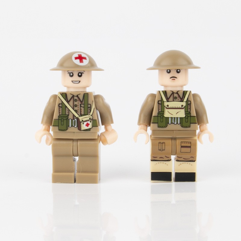 Minifigures Mẫu Nhân Vật Lính Anh Trong Thế Chiến 2 - Đồ Chơi Lắp Ráp WWII