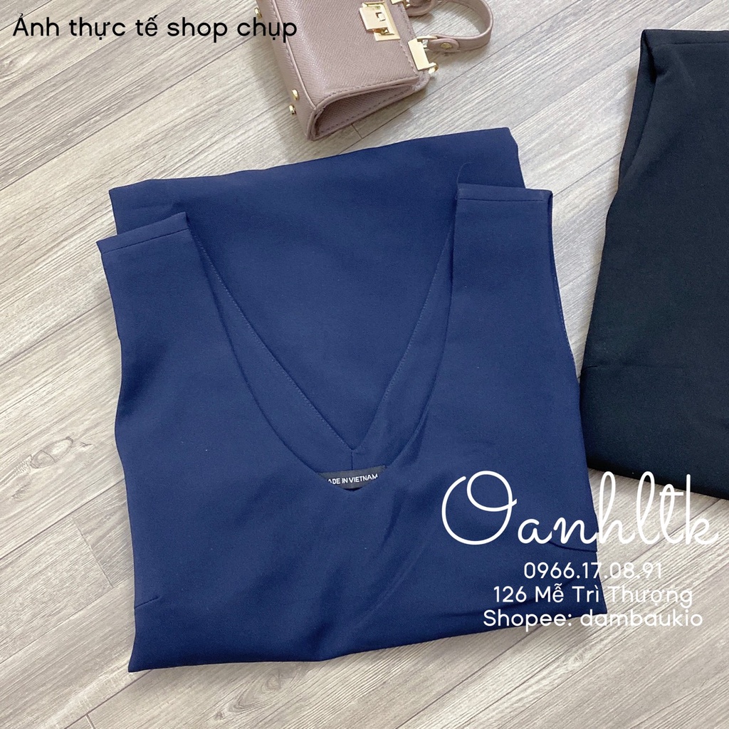 [40-80kg] SET YẾM BẦU Cổ Tim Có Kèm Áo - Váy Bầu Mùa Hè Kiểu Dáng Trẻ Trung