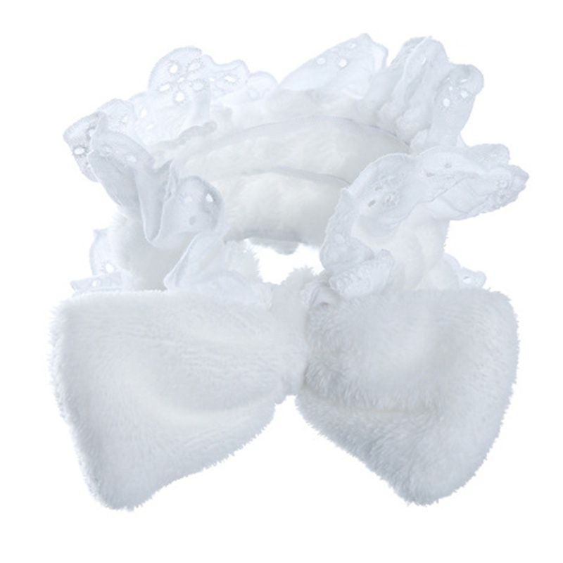 Băng Đô Ren Co Giãn Thắt Nơ Đáng Yêu Cho Nữ