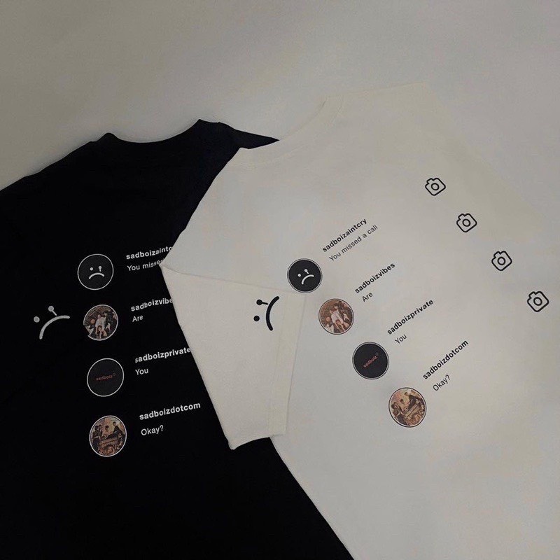 Áo phông, áo thun tay ngắn SADBOIZ SADTAGRAM 1:1