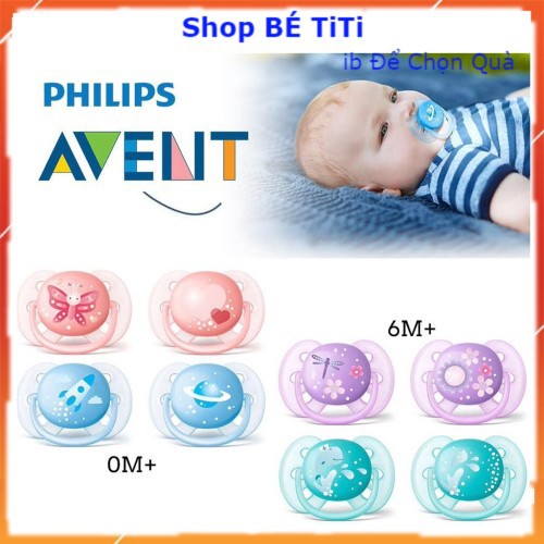 Ti giả Avent / Ti giả chỉnh nha Philips Avent Chính Hãng cho bé