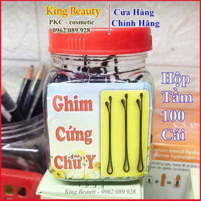 Ghim Cứng Chữ i Hộp Vàng Kẹp Tóc ⭐ CÓ VIDEO HÀNG THẬT DO SHOP TỰ QUAY ⭐