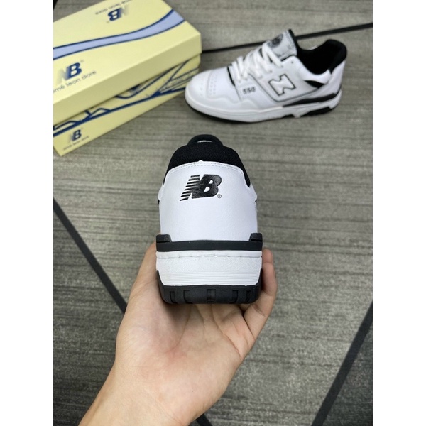 GIÀY NEWBLANCE550 WHITE BLACK DA THẬT LAI AU