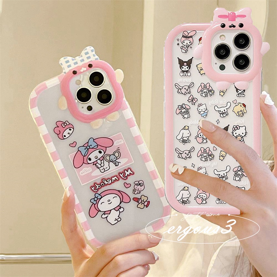 Ốp Điện Thoại Mềm In Hoạt Hình Kuromi Cho iPhone 14 13 12 11 Pro Max SE2020 X XR Xs Max 7 8 6 6s Plus