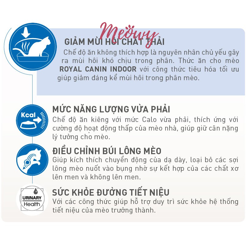 [2KG] hạt Royal Canin Indoor dành cho mèo trưởng thành