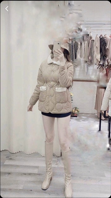 SALE áo khoác phao siêu nhẹ cổ lông thắt eo LOẠI 1 chuẩn mẫu mặc | BigBuy360 - bigbuy360.vn