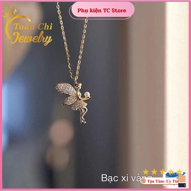 ♥️MẪU MỚI♥️ Dây Chuyền Nữ- Vòng Cổ Nữ Bạc Cao Cấp, Mặt Dây Chuyền Thiên Thần Dễ Thương