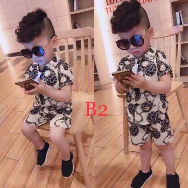 Bộ Lanh Lụa Hình Cho Bé Trai Và Gái