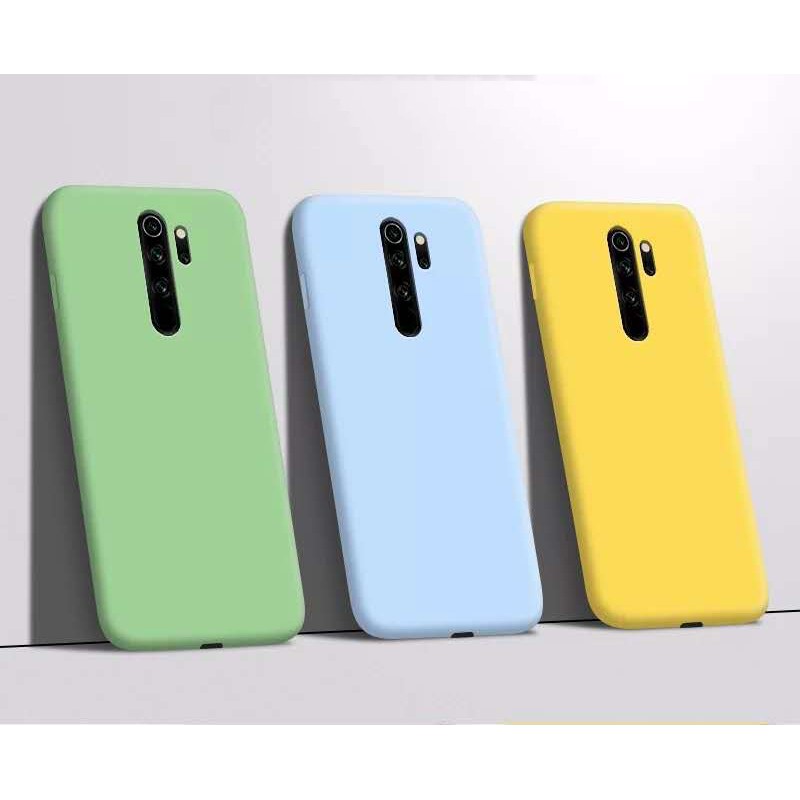 Ốp điện thoại silicon mềm chống sốc màu trơn cho Redmi Note 8 Pro