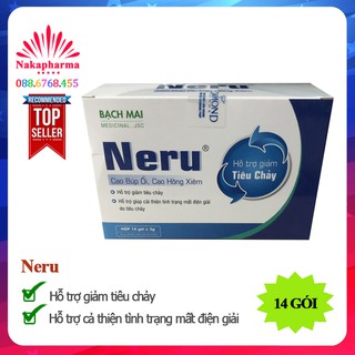 Cốm Neru Bạch Mai – Giảm tiêu chảy, cải thiện tình trạng mất điện giải do tiêu chảy