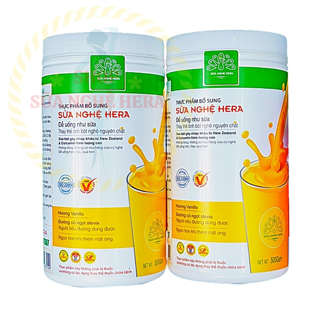 Sữa Nghệ HERA SN01 Hỗ Trợ Đau Dạ Dày - Làm Đẹp Da - Tốt Cho Mẹ Sau Sinh [CHÍNH HÃNG](HỘP 500GRAM)