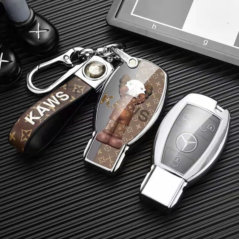 Ốp Bọc Chìa Khóa Xe Hơi Mercedes Benz GLA GLC C180L GLC200 C260L C200L Bằng TPU Chrome