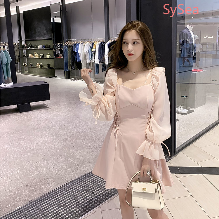 Đầm Dáng Chữ A Tay Dài Kiểu Hàn Quốc Thời Trang Mùa Thu Cho Nữ | BigBuy360 - bigbuy360.vn