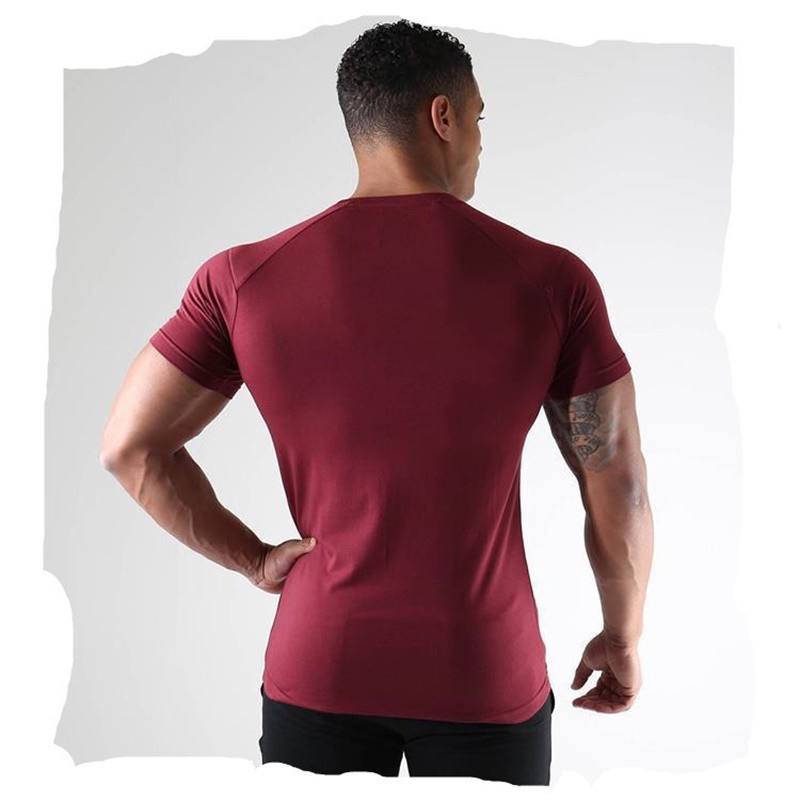 Áo Thun Thể Thao Ngắn Tay Màu Sắc Đơn Giản Cho Nam | BigBuy360 - bigbuy360.vn
