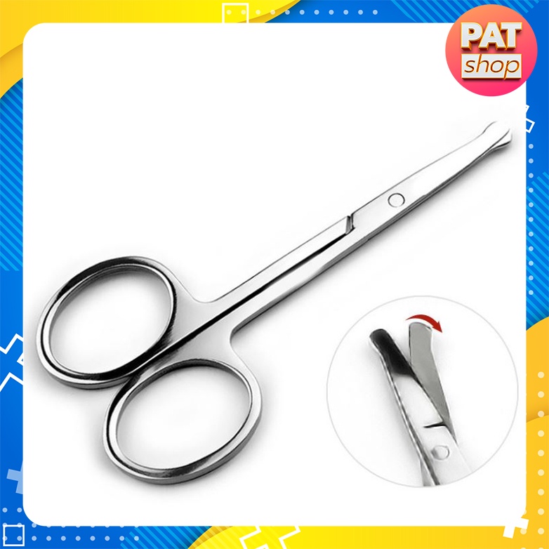 Kéo cắt tỉa lông mũi / lông mày/ lông mi bằng thép không gỉ #K2