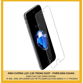 Kính cường lực iphone 2.5D trong suốt - Kính iphone 5/5s/6/6s/7/8/7plus/8plus/Xs/Xsmax/11/11promax C3-6