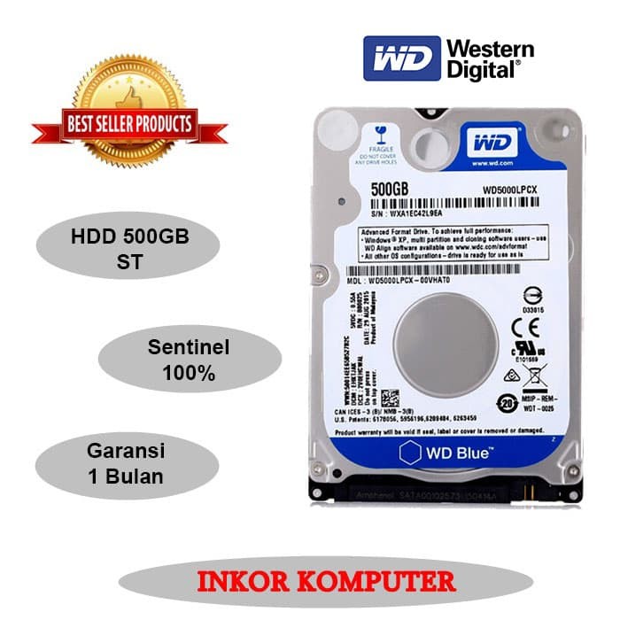 Ổ Cứng Di Động Hdd 500gb Sata Wd Màu Xanh Chất Lượng Cao | BigBuy360 - bigbuy360.vn